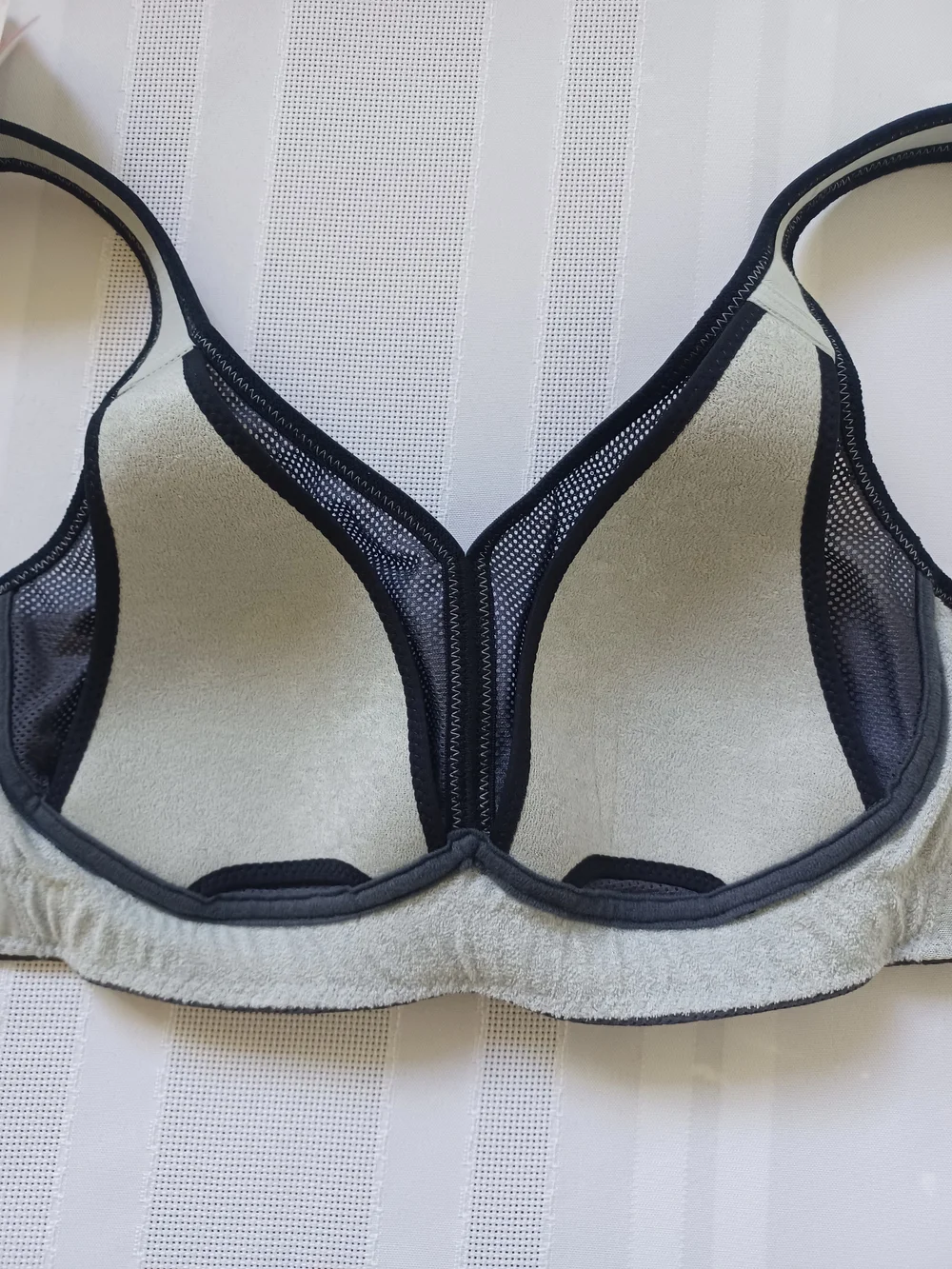 Anita Air Control With Delta Pad Dark Gray MaxSupport Sports Bra Athletic 34B - Picture 9 of 10